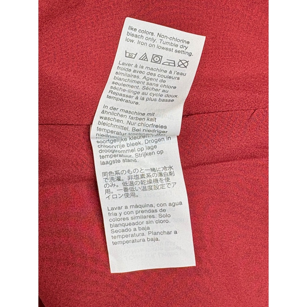 Madewell‎ Floral Poppy Maxi Dress Women 4 Red Flutter Sleeve Boho V-Neck Lined - Picture 11 of 12